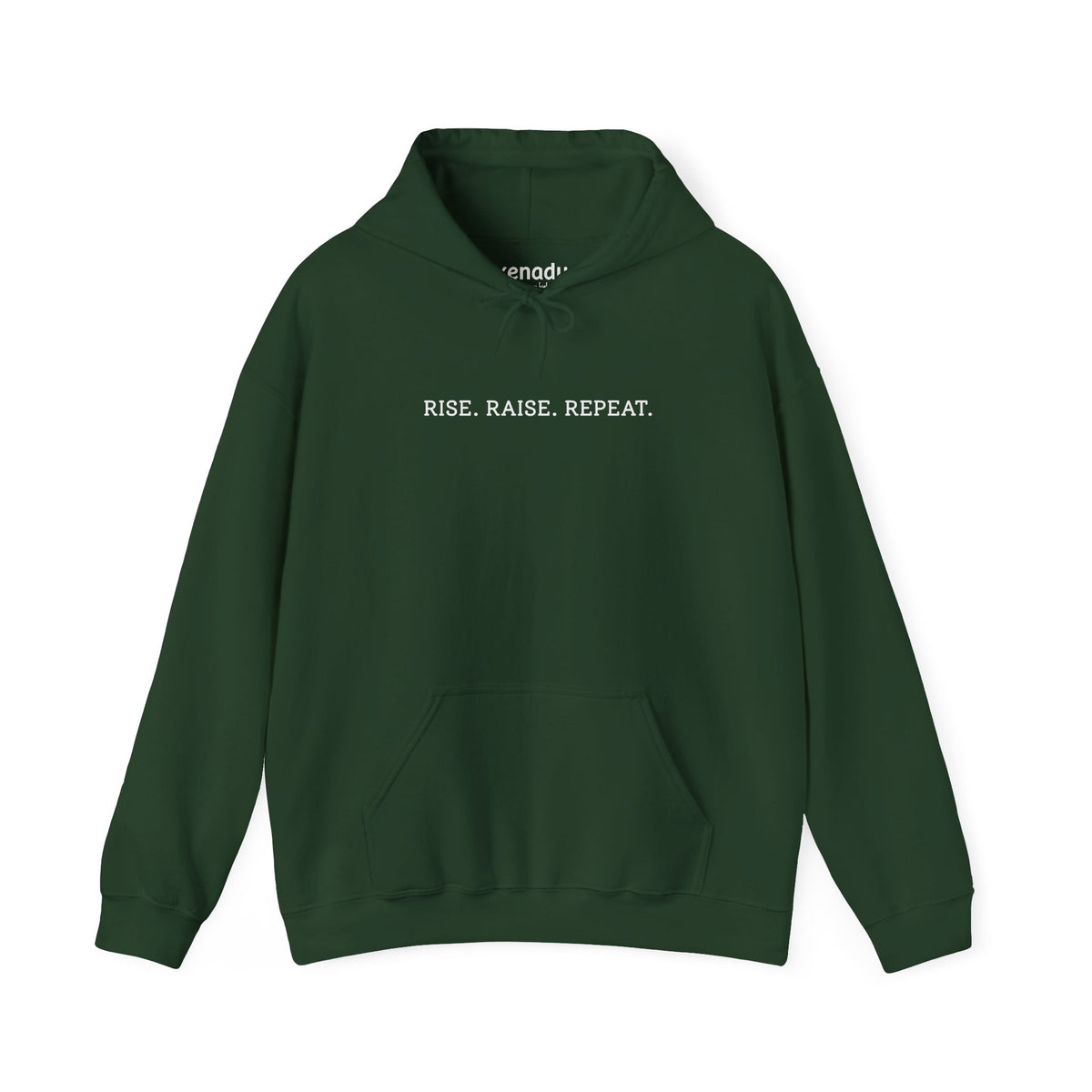 Rise Raise Repeat Hoodie Forest Green
