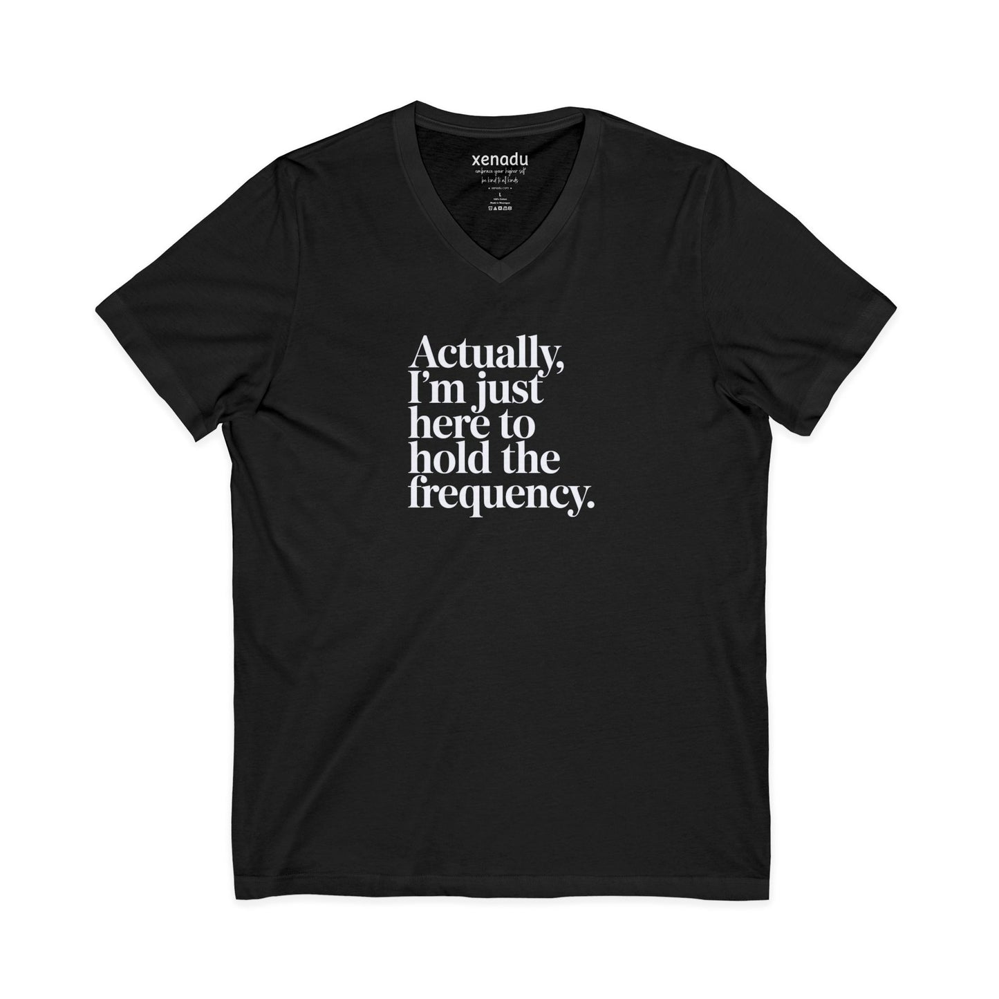Hold the Frequency V-Neck Black V-neck