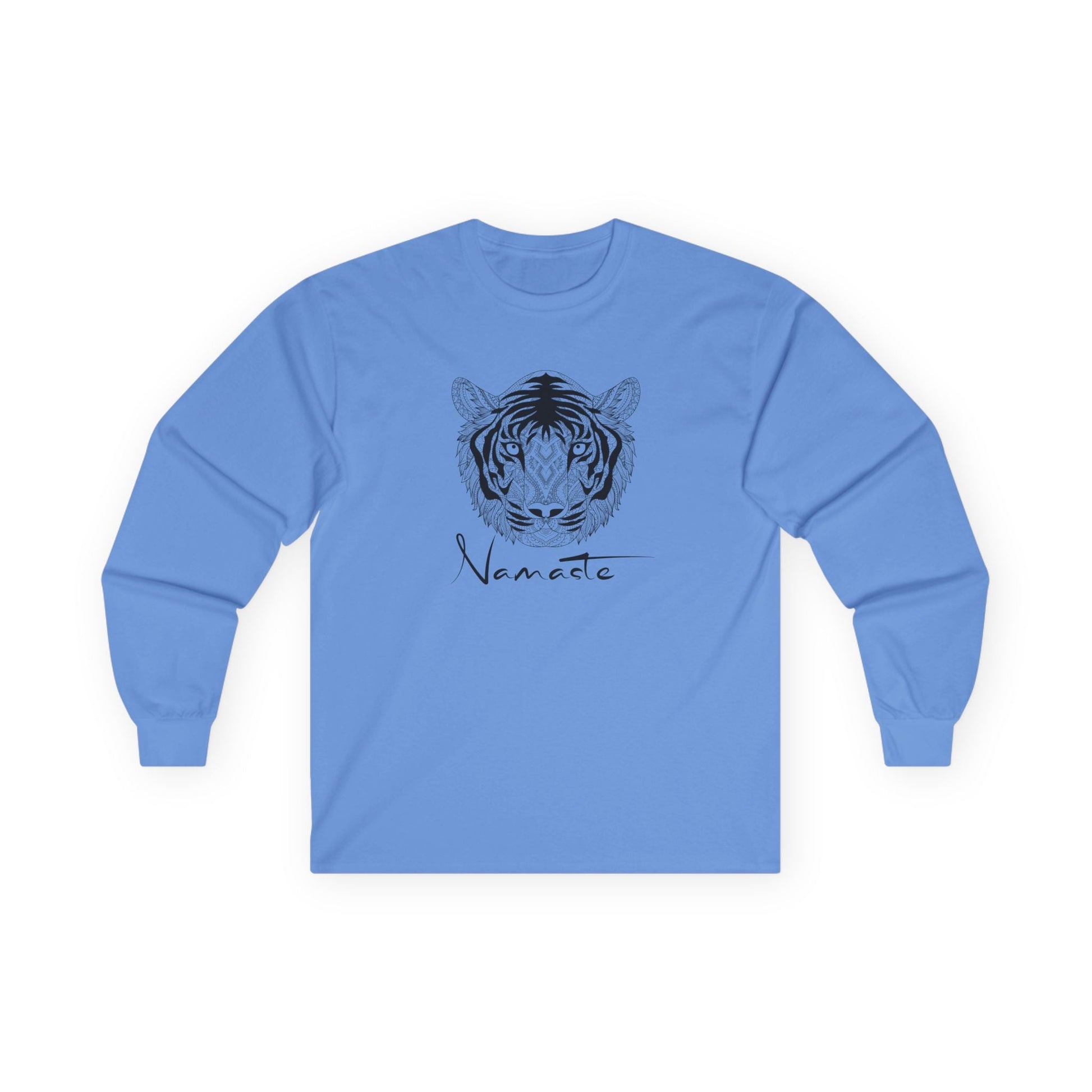 Namaste Tiger Long Sleeve Tee Carolina Blue Long-sleeve