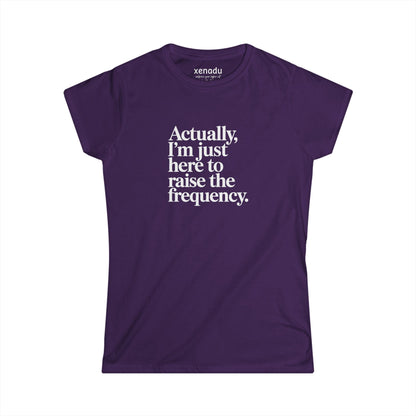 Raise the Frequency Women's Tee Purple
