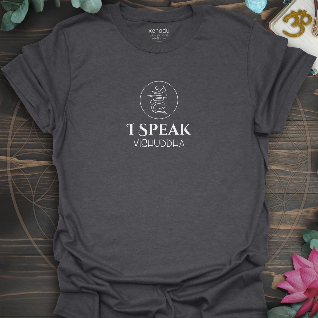 Throat Chakra Tee Dark Heather Grey T-Shirt