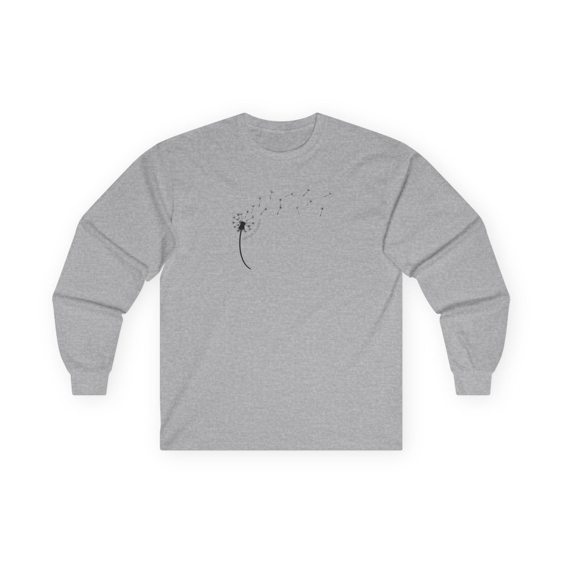 Kindness Dandelion Long Sleeve Tee Sport Grey Long-sleeve