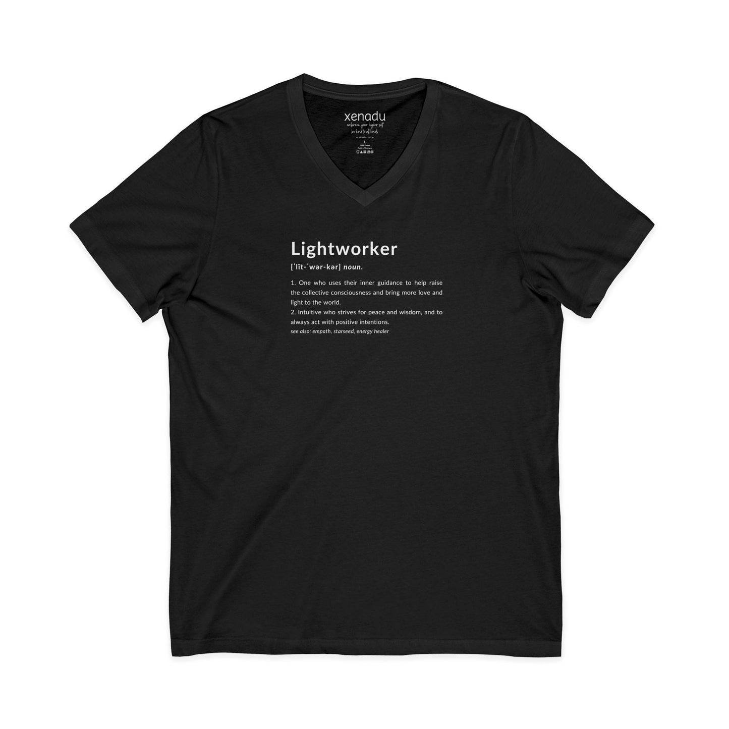 Lightworker Definition V-Neck Tee Black V-neck