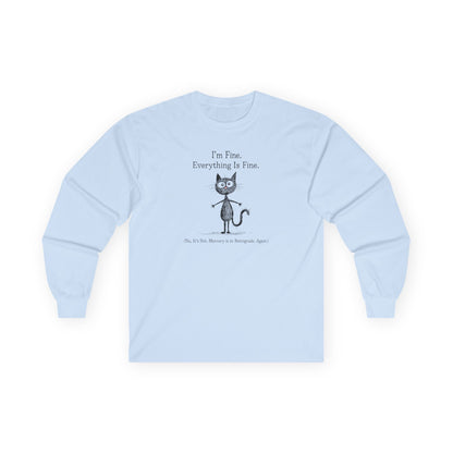 Mercury in Retrograde Long Sleeve Tee Light Blue Long-sleeve