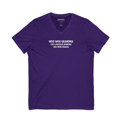 Woo Woo Grandma V-Neck Purple V-neck