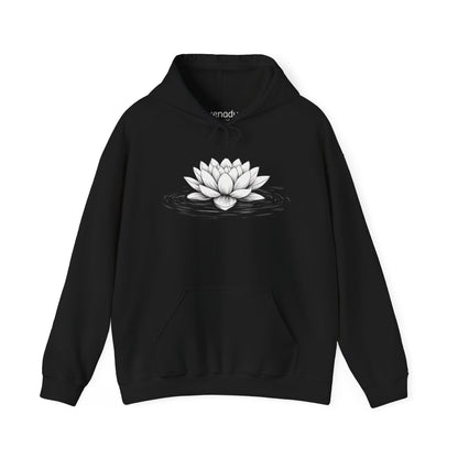 Floating Lotus Hoodie Black Hoodie