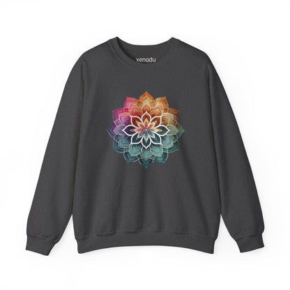 Boho Mandala Sweatshirt Dark Heather Grey Sweatshirt