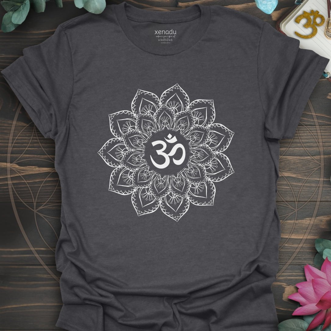 Om Mandala Tee Dark Heather Grey T-Shirt