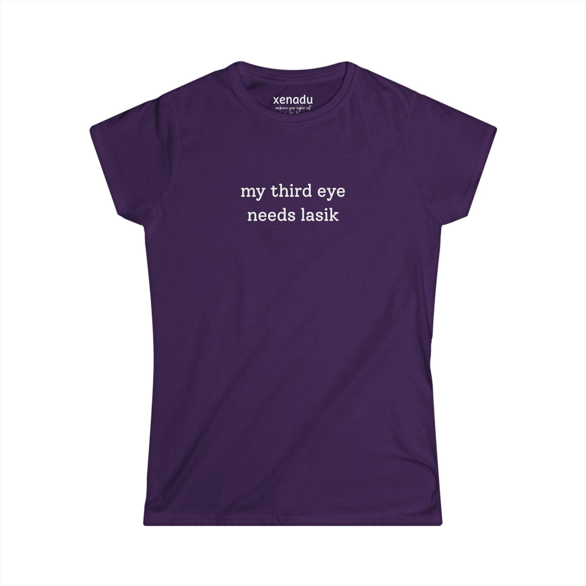 Third Eye Needs Lasik Women's Tee Purple T-Shirt