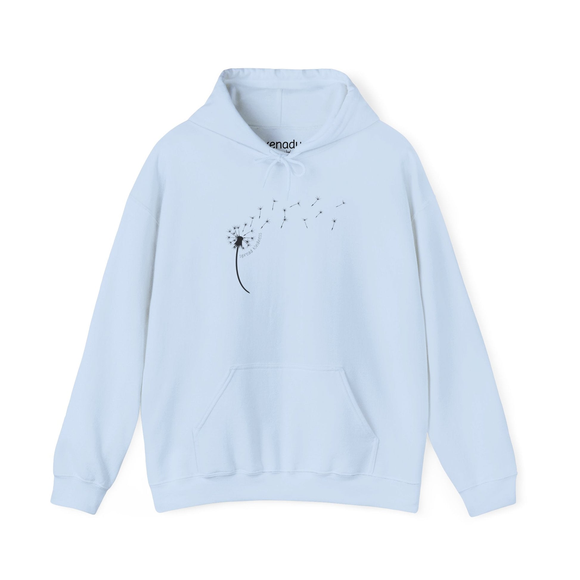 Kindness Dandelion Hoodie Light Blue Hoodie