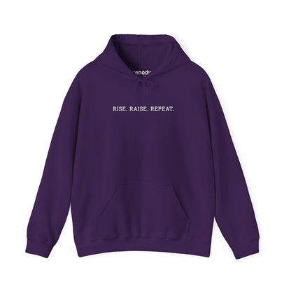 Rise Raise Repeat Hoodie Purple