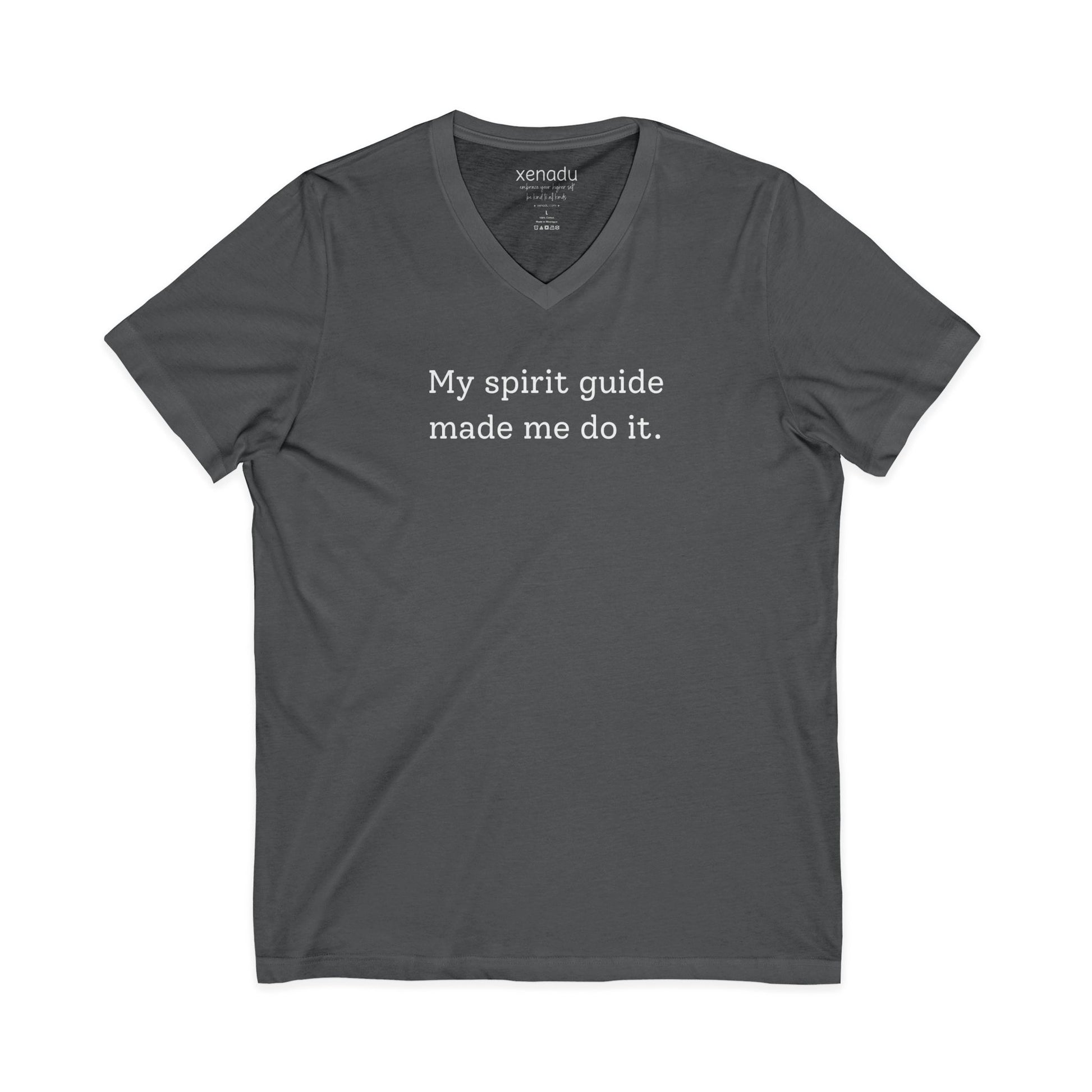 My Spirit Guide V-Neck Tee Asphalt V-neck