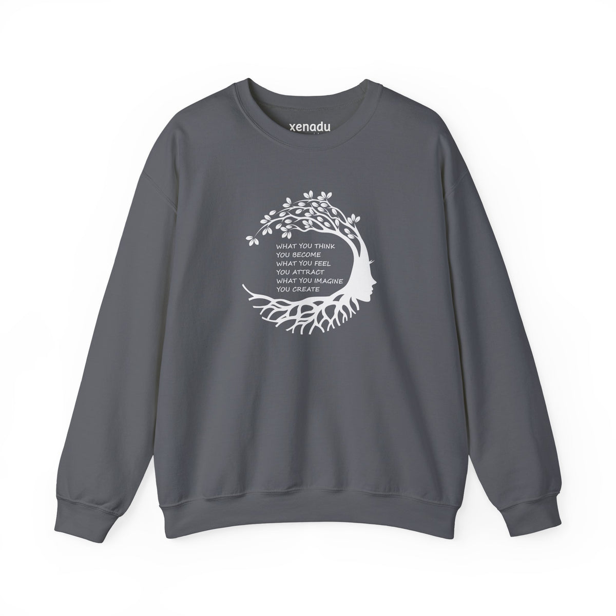 Become Attract Create Sweatshirt Charcoal