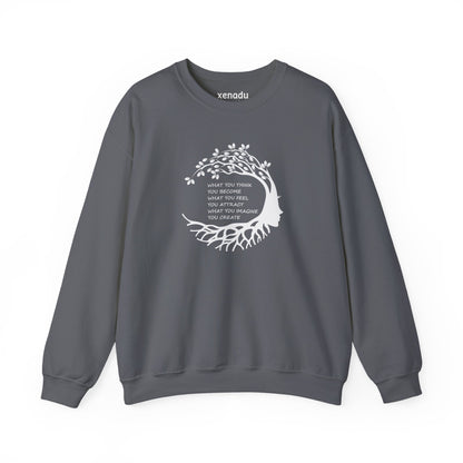 Become Attract Create Sweatshirt Charcoal