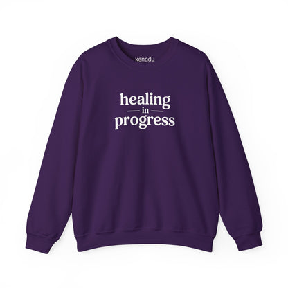 Healing in Progress Sweatshirt Purple Sweatshirt