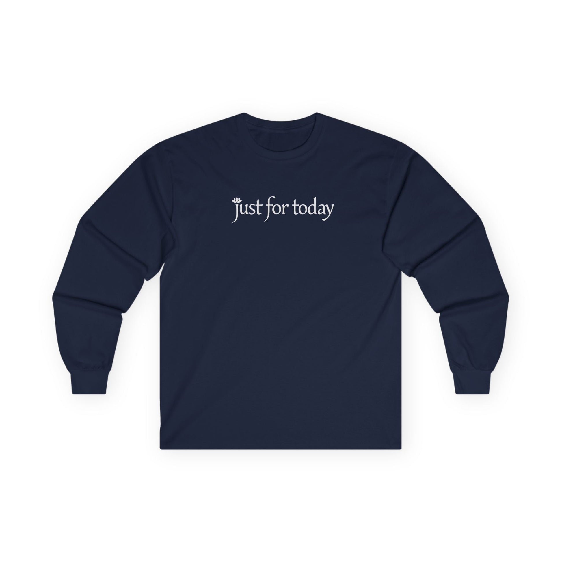 Just for Today Long Sleeve Navy Long-sleeve