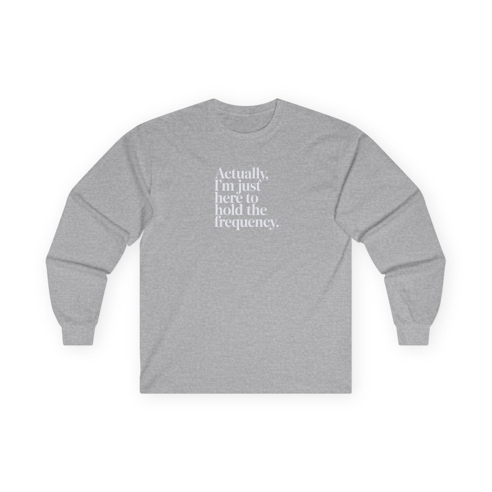 Hold the Frequency Long Sleeve Tee Sport Grey Long-sleeve