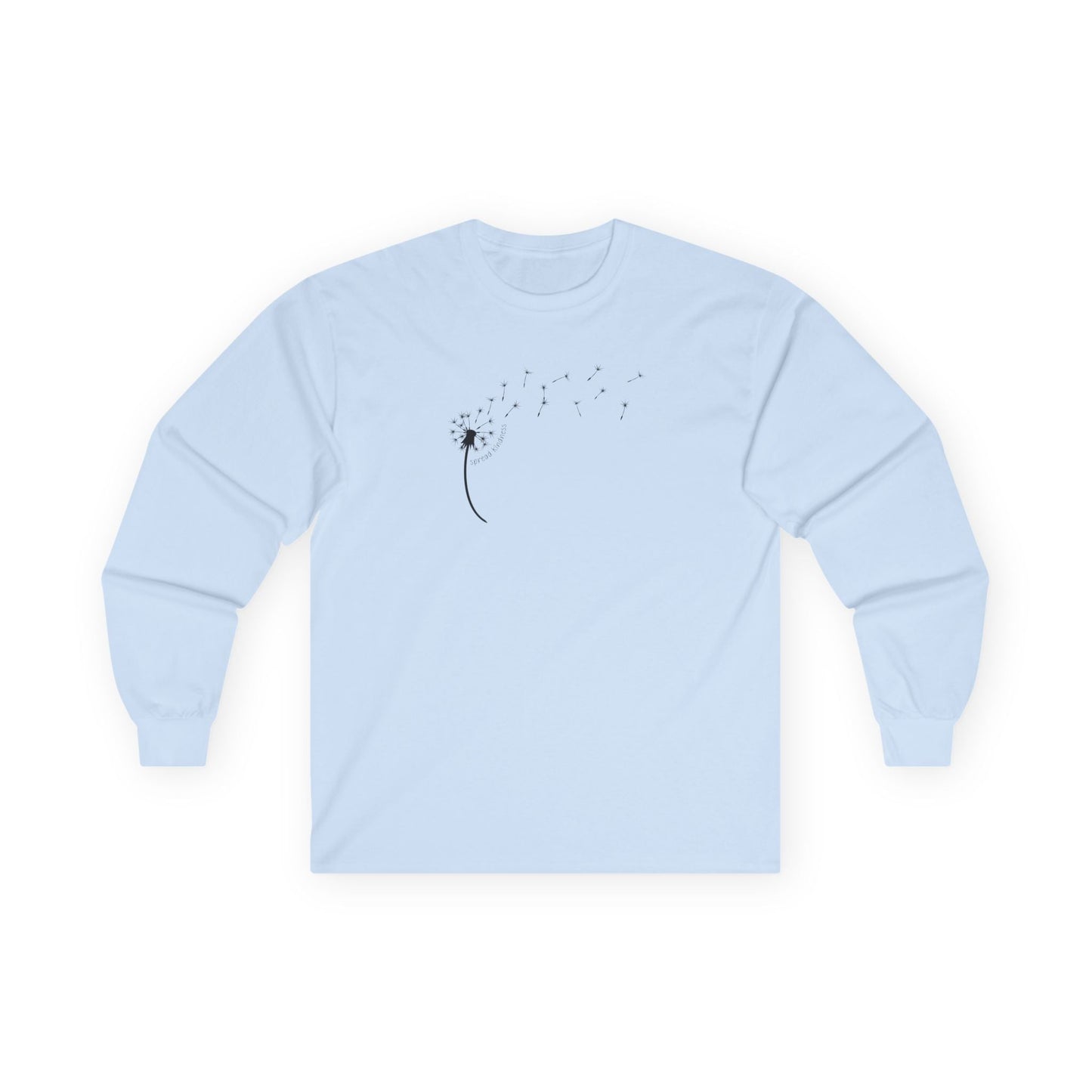 Kindness Dandelion Long Sleeve Tee Light Blue Long-sleeve
