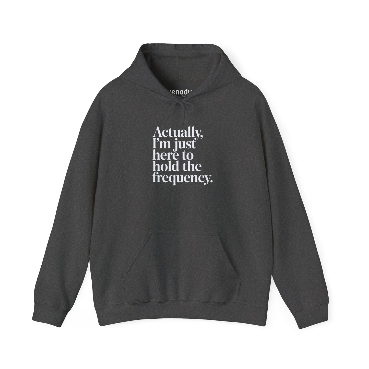 Hold the Frequency Hoodie Dark Heather Grey Hoodie