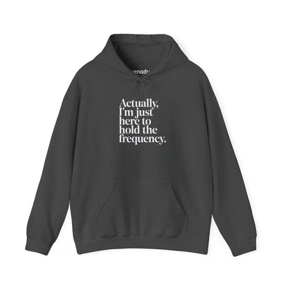 Hold the Frequency Hoodie Dark Heather Grey Hoodie