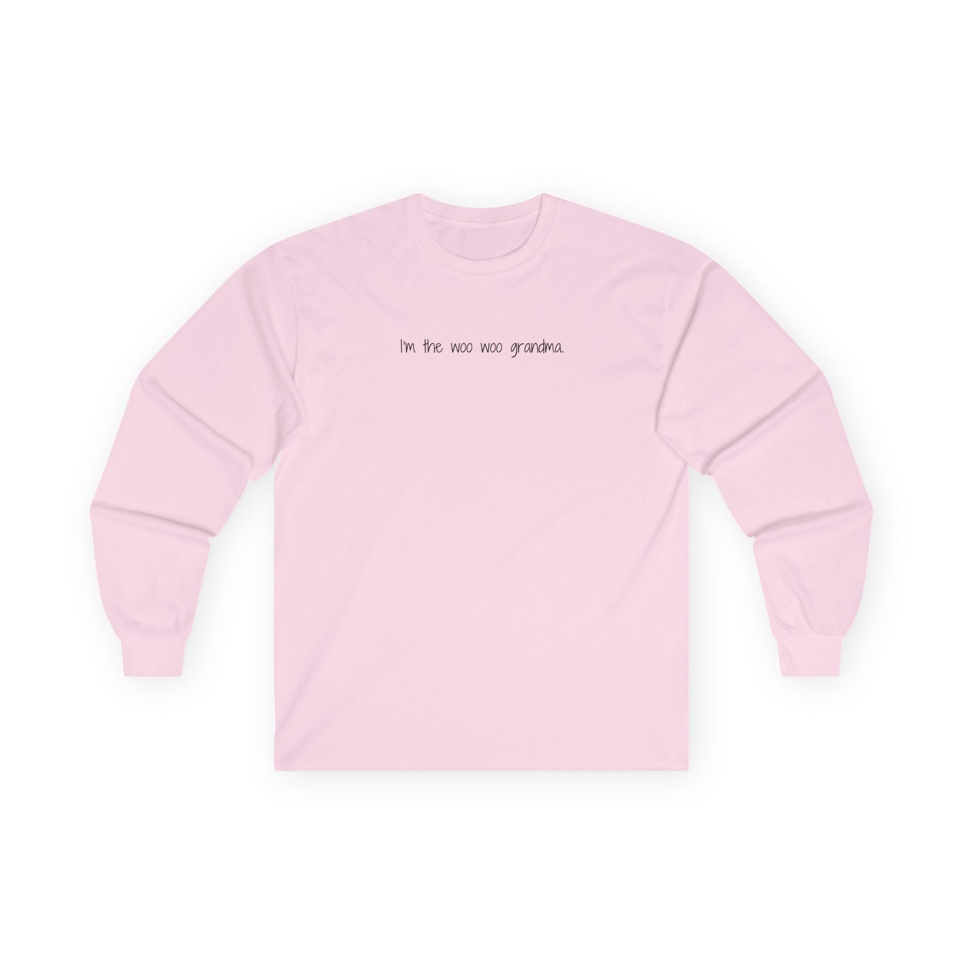 I'm the Woo Woo Grandma Long Sleeve Tee Light Pink Long-sleeve