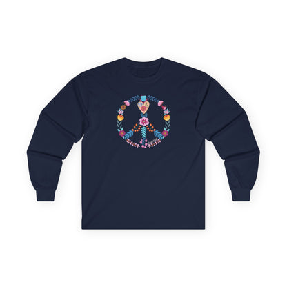 Choose Peace Long Sleeve Navy Long-sleeve
