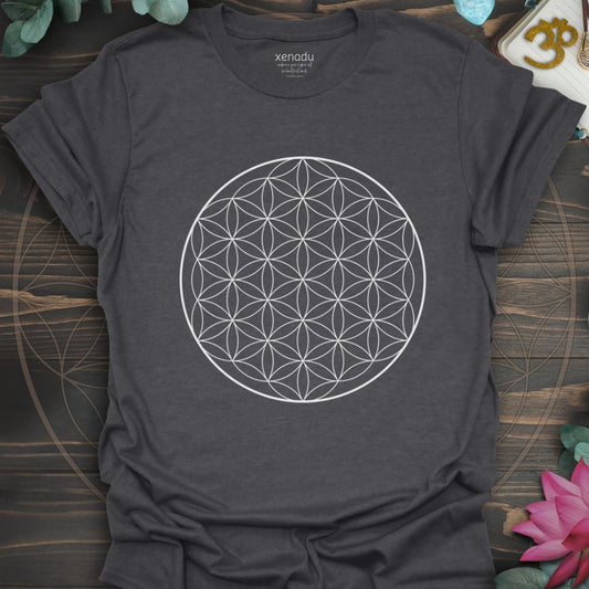 Flower of Life Tee Dark Heather Grey T-Shirt