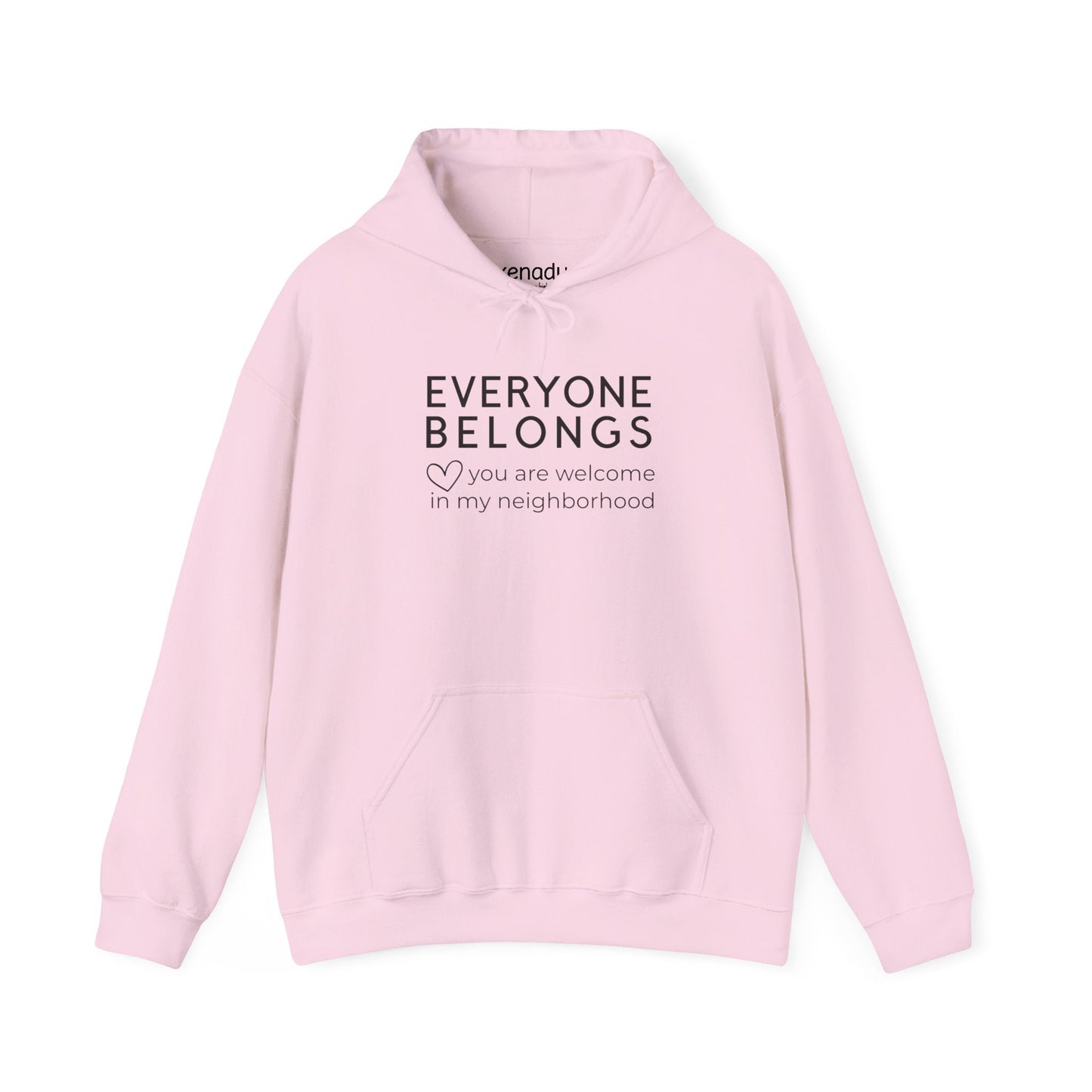 Everyone Belongs Hoodie Light Pink Hoodie