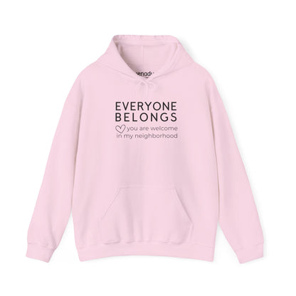 Everyone Belongs Hoodie Light Pink Hoodie