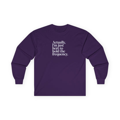 Hold the Frequency Long Sleeve Tee Purple Long-sleeve