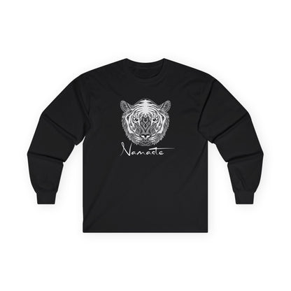Namaste Tiger Long Sleeve Tee Black Long-sleeve