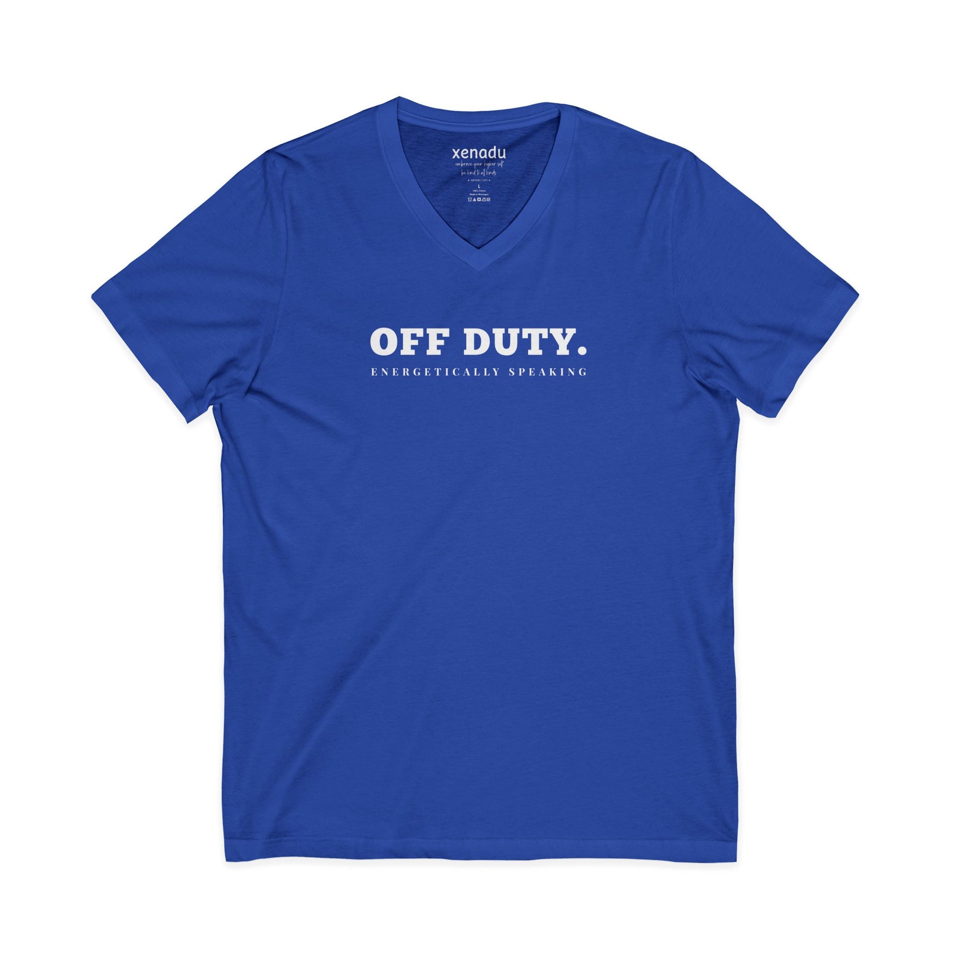 Off Duty Energetically V-Neck Tee True Royal V-neck
