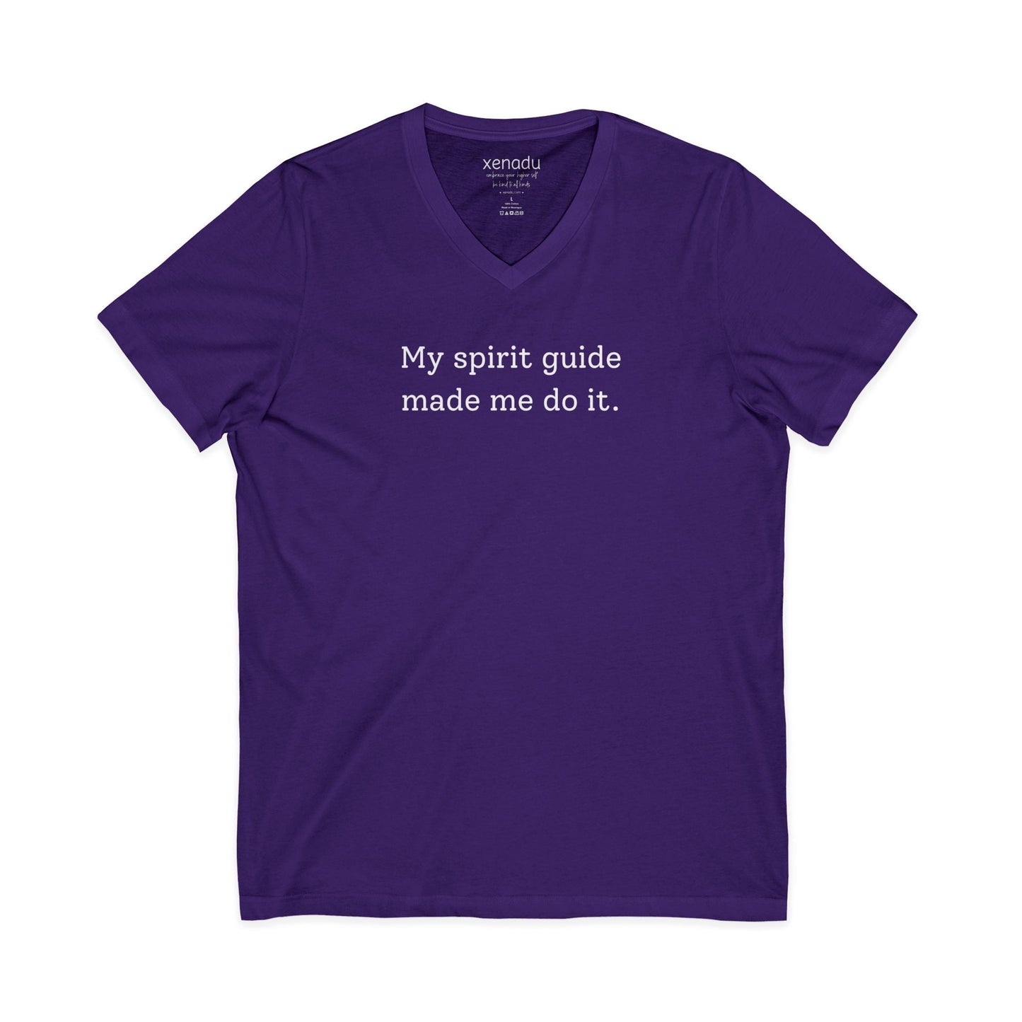 My Spirit Guide V-Neck Tee Purple V-neck