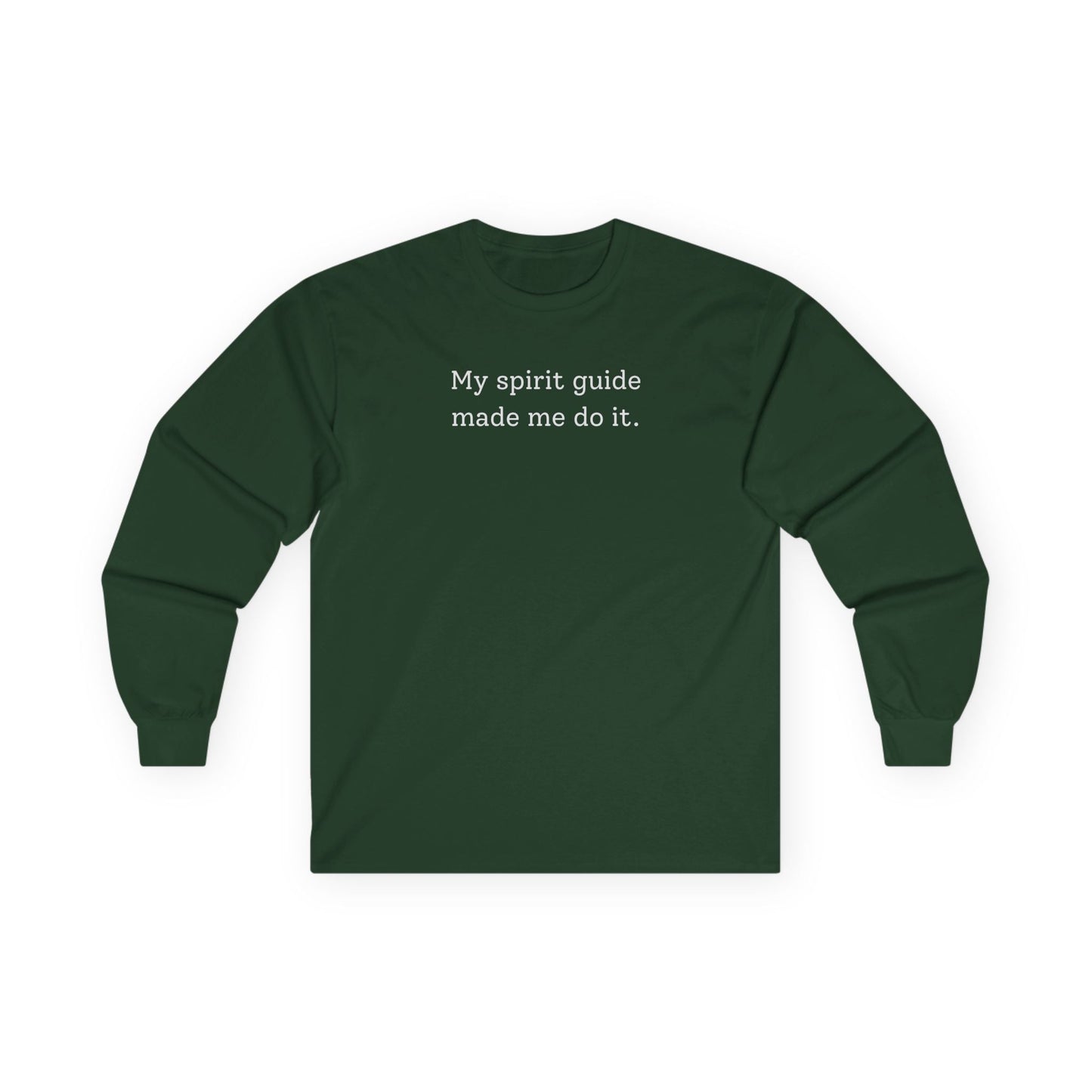 My Spirit Guide Long Sleeve Tee Forest Green Long-sleeve