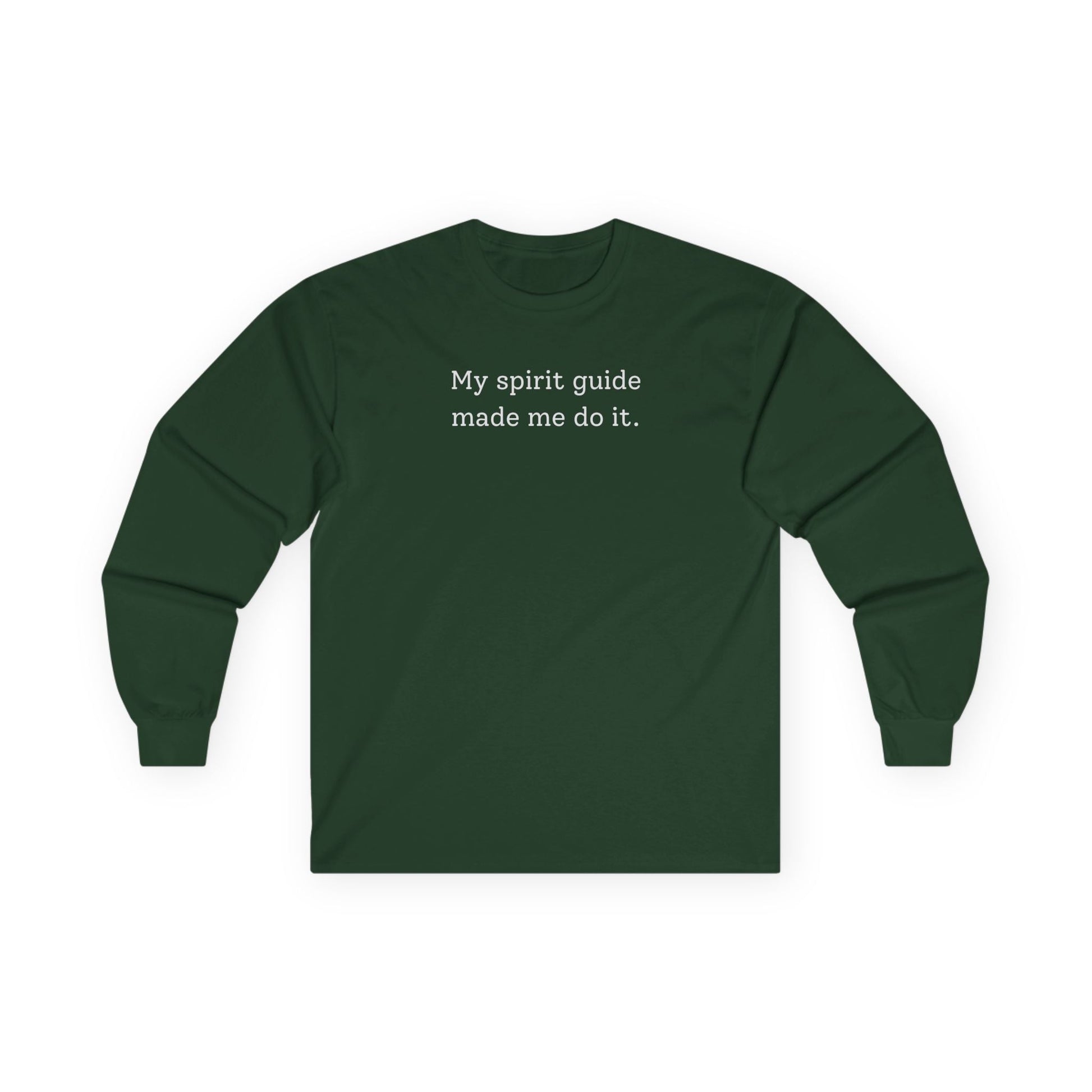 My Spirit Guide Long Sleeve Tee Forest Green Long-sleeve