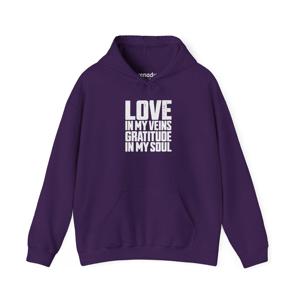 Love In My Veins Hoodie Purple Hoodie