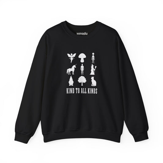 I'm Kind To All Kinds Sweatshirt Black