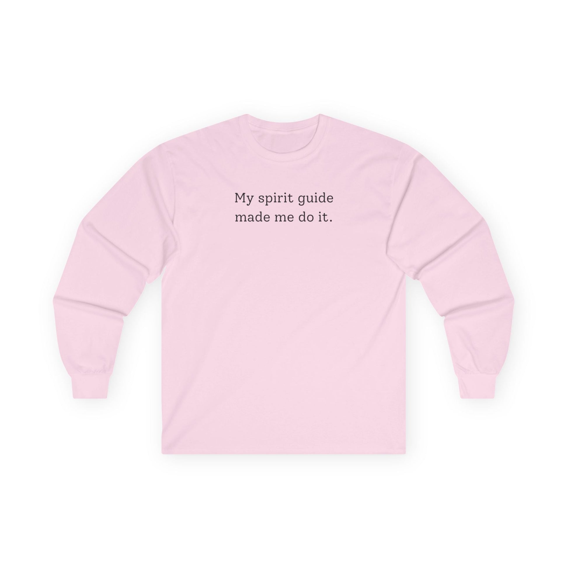 My Spirit Guide Long Sleeve Tee Light Pink Long-sleeve