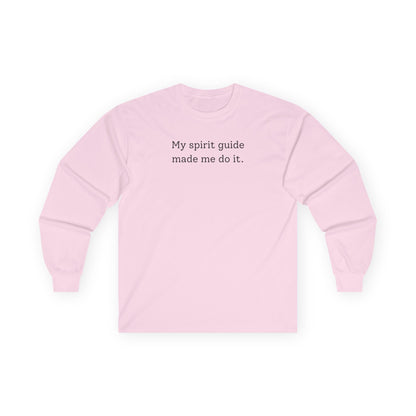 My Spirit Guide Long Sleeve Tee Light Pink Long-sleeve