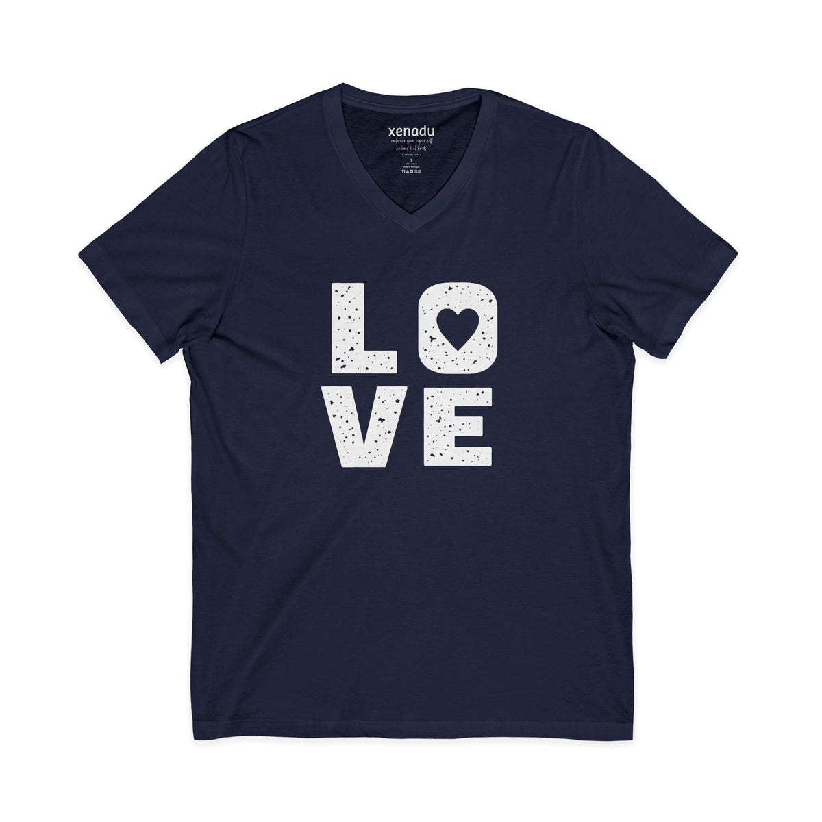 Big Love V-Neck Tee Navy V-neck