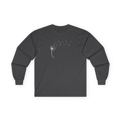 Kindness Dandelion Long Sleeve Tee Dark Heather Grey Long-sleeve