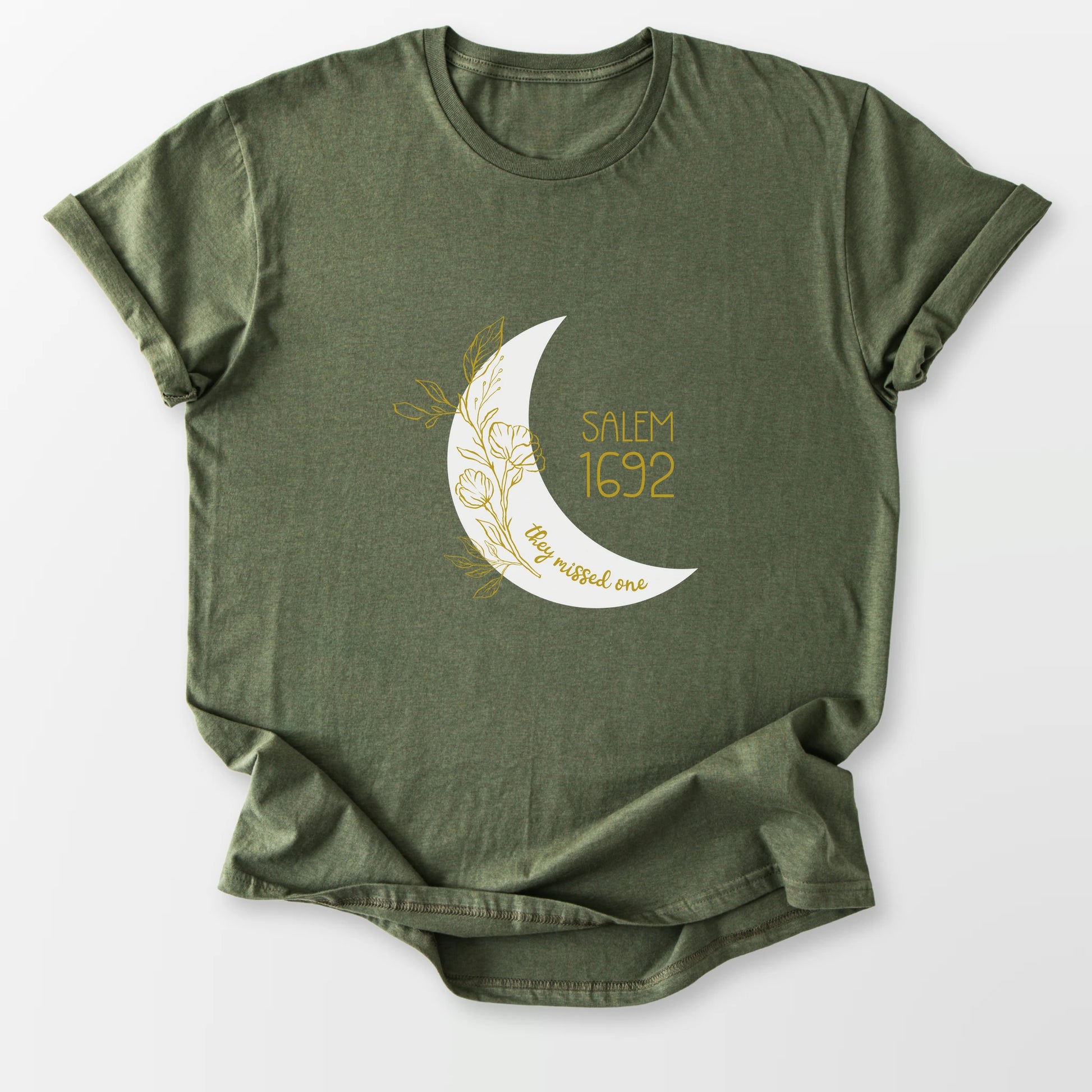 1692 Missed One Moon Tee Military Green T-Shirt