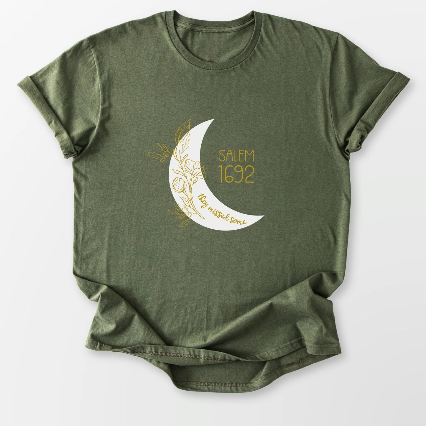 1692 Missed Some Moon Tee Military Green T-Shirt