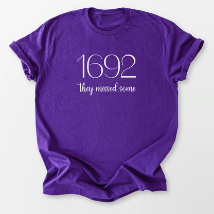 1692 Missed Some Tee Purple T-Shirt