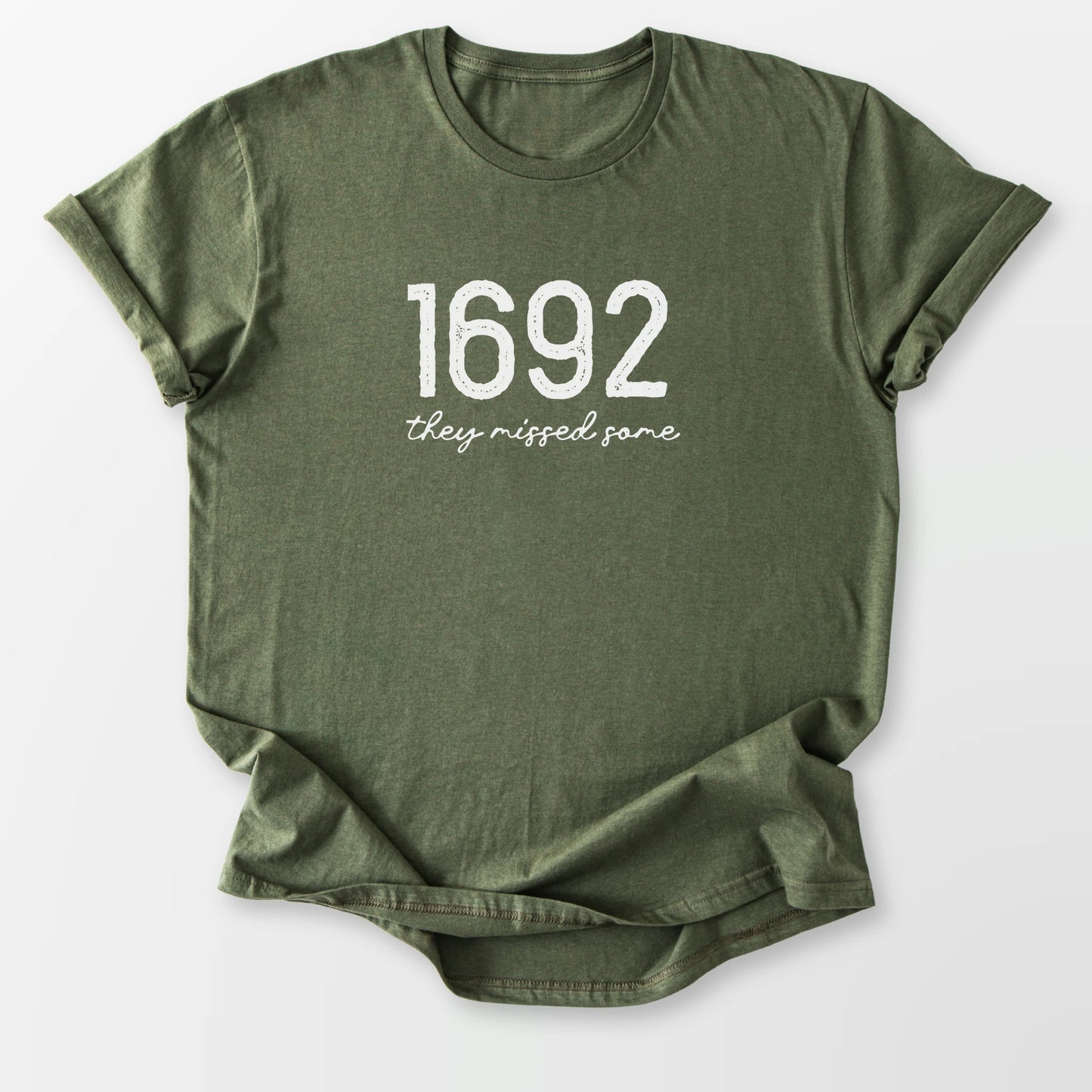 1692 Missed Some Vintage Tee Military Green T-Shirt