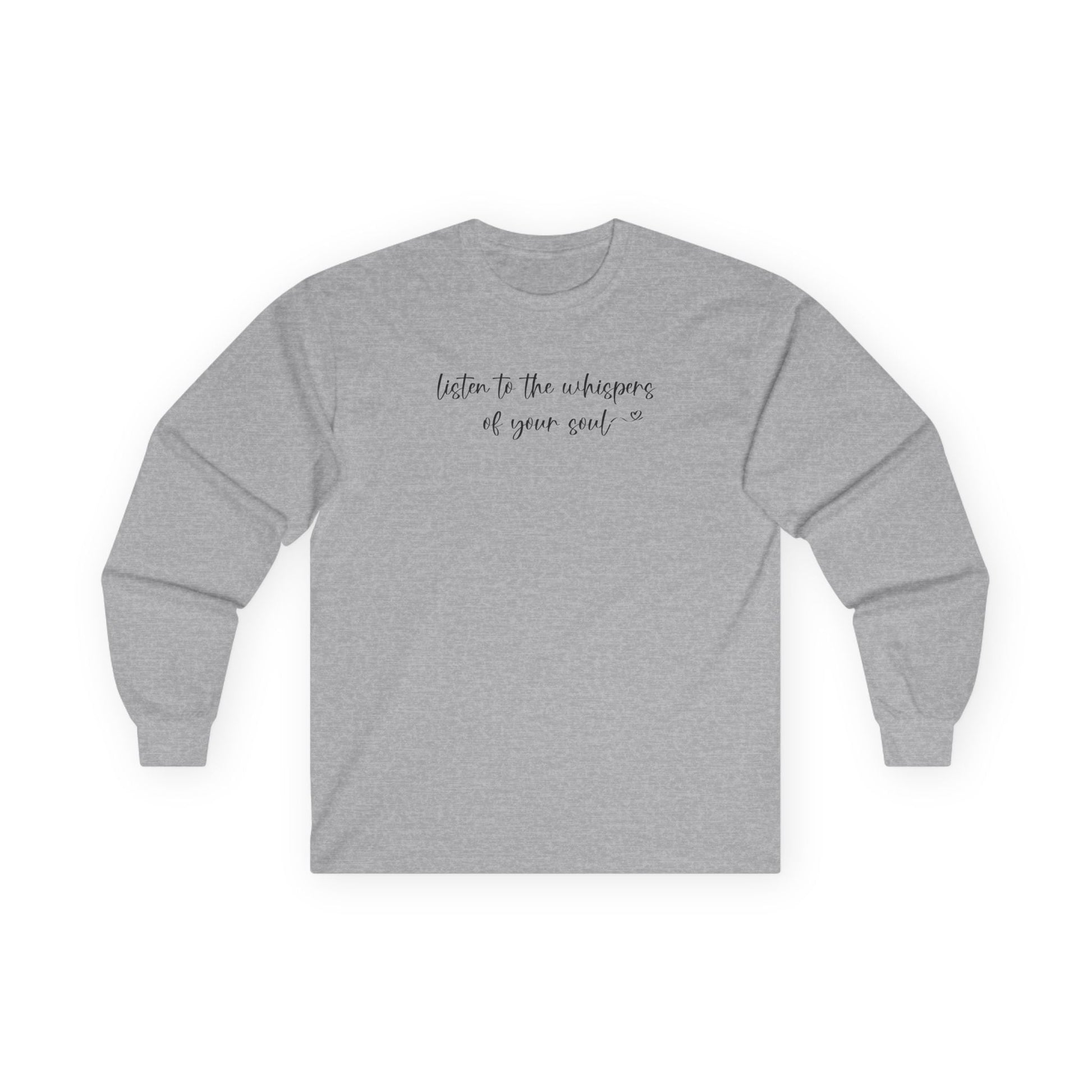 Listen to the Whispers Long Sleeve Tee Sport Grey Long-sleeve