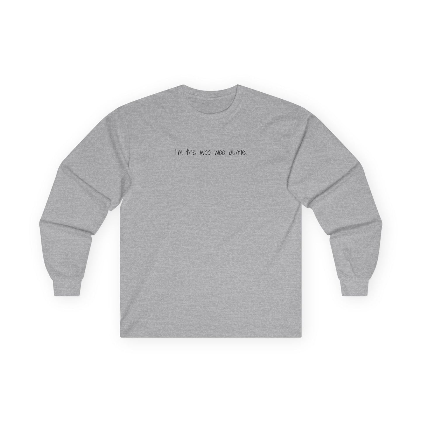 I'm the Woo Woo Auntie Long Sleeve Tee Sport Grey Long-sleeve