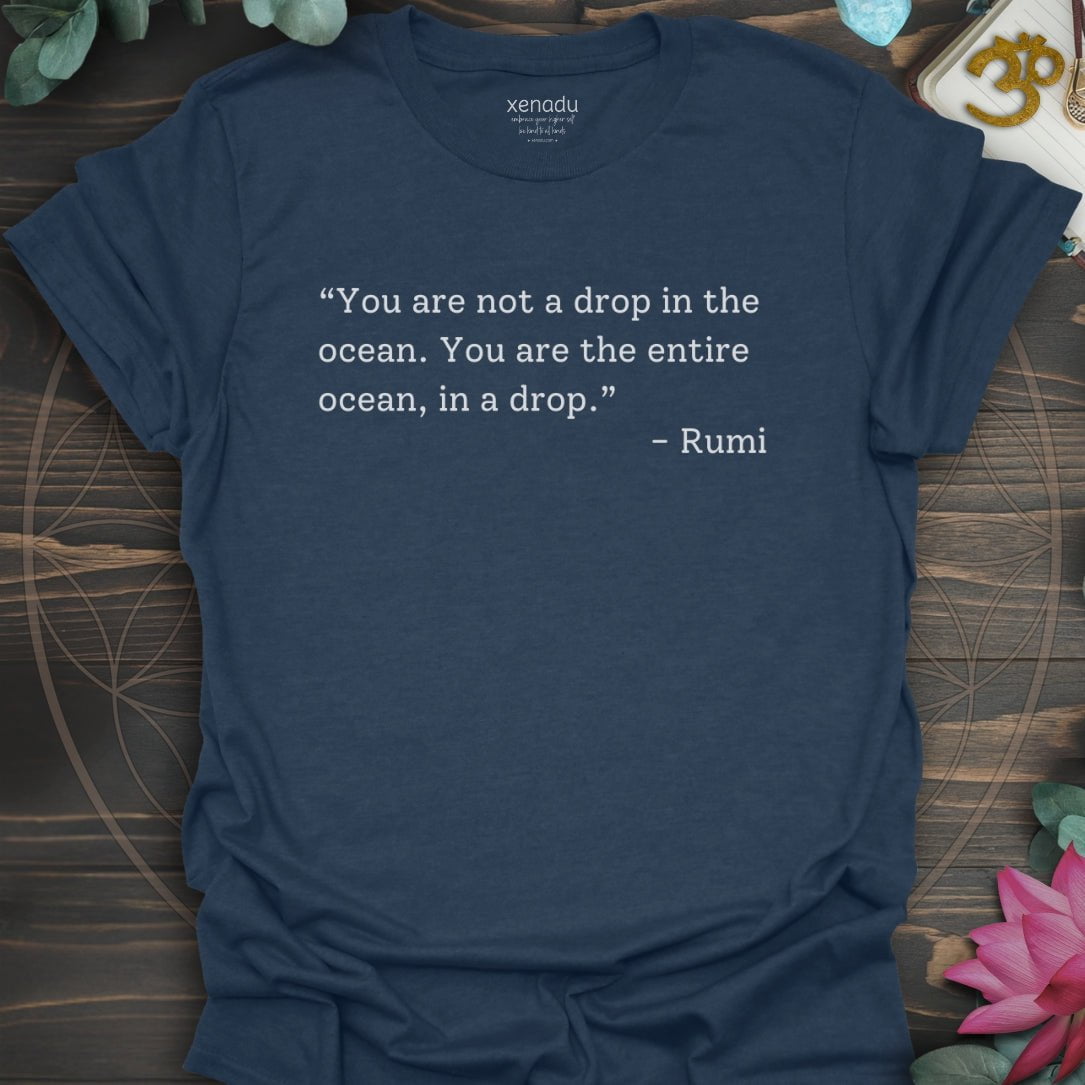 You Are The Entire Ocean Tee Heather Navy T-Shirt