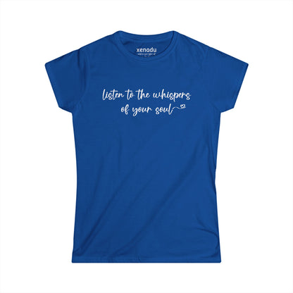 Listen to the Whispers Women's Tee Royal Blue