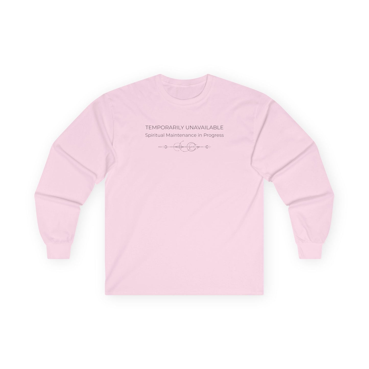 Spiritual Maintenance Long Sleeve Tee Light Pink Long-sleeve